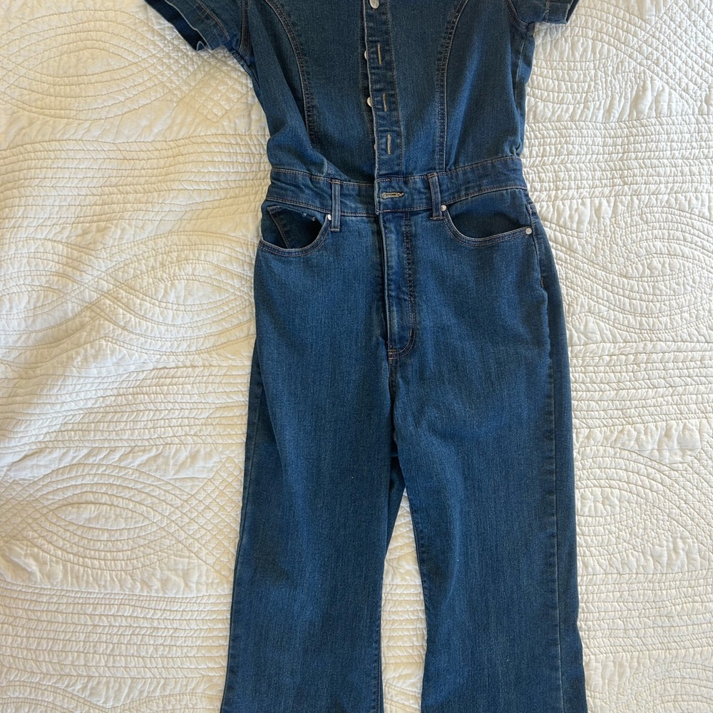Jessica Simpson Denim Flare Jumpsuit